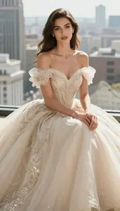 Beautiful Woman Woman In Princess Gown