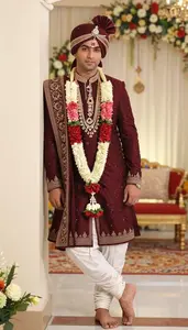 Burgundy Traditional Dhoti