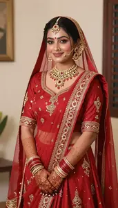Crimson Indian Ethnic Dress