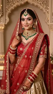 Elegant Indian Bride Bride Ceremonial Bridal Wear