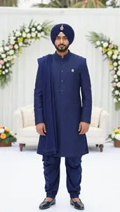 Elegant Indian Groom In Embroidered Dhoti
