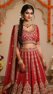 Elegant Indian Woman Designer Ghaghra