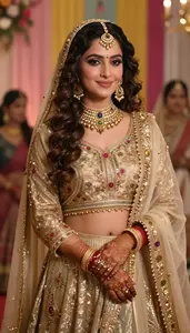 Elegant Indian Woman Traditional Ethnic Wear
