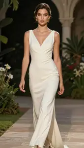 Elegant Ivory Evening Gown