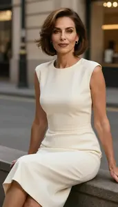 Elegant Ivory Formal Dress
