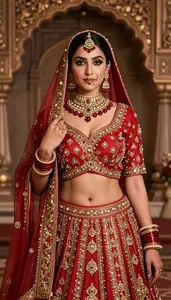 Ethereal Bride In Traditional Designer Lehenga