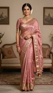 Festive Silk Saree Indian Woman