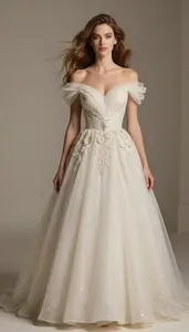 Glamorous Woman In Princess Gown
