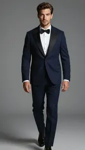 Handsome British Man In Cashmere Tuxedo