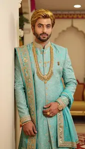 Handsome Indian Groom Wedding Dhoti