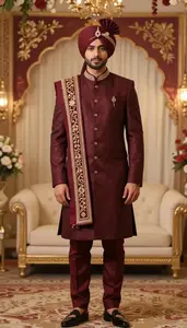 Handsome Indian Groom Traditional Formal Wear