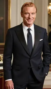Handsome Western European Man In Elegant Tuxedo