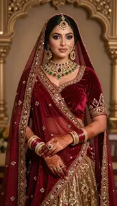 Indian Bridal Dress Enchanting Bridal Portrait