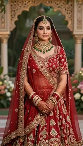 Indian Bride Ornate Elaborate Lehenga