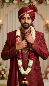 Indian Groom In Traditional Ceremony Wear