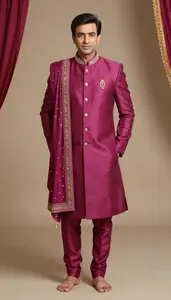 Indian Groom In Wedding Sherwani