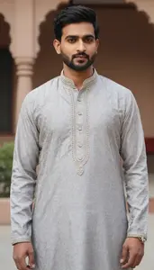 Man In Ash Sherwani
