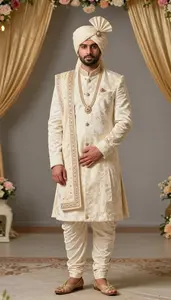 Man In Early 30s Elegant Indian Groom