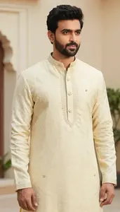Man In Vanilla Sherwani