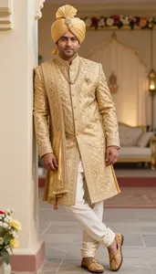 Marathi Man Elaborate Sherwani