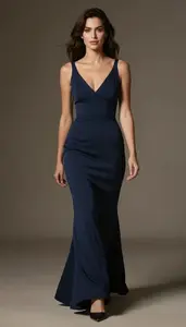 Midnight Blue Gown Germanic Woman Woman