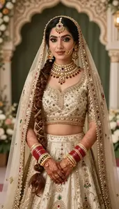 Ornate Bridal Embroidered Lehenga