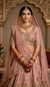 Ornate Bridal Heavy Embroidered Lehenga