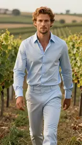 Pale Blue Shirt Glamour