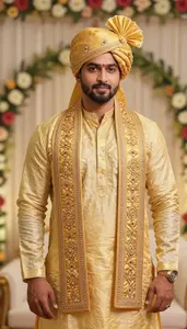 South Indian Man Dhoti Kurta