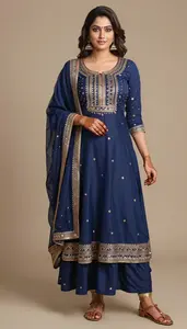 Stunning Indian Woman In Designer Salwar Kameez