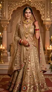 Traditional Indian Bride In Bridal Wear