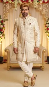 Traditional Indian Wedding Embroidered Dhoti
