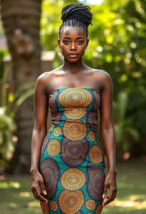 African Skirt Suit Woman