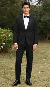 Black Tuxedo Anglo Man Man