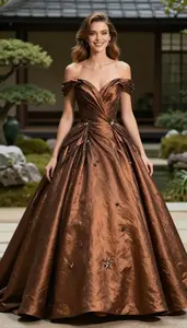 Bronze Ball Gown Glamour