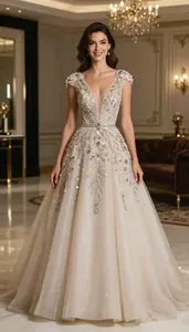Designer Ball Gown Germanic Woman Woman