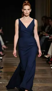 Elegant Midnight Blue Gown
