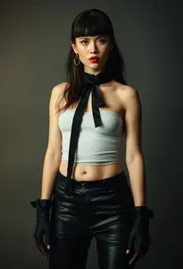 80s Goth Fashion Woman