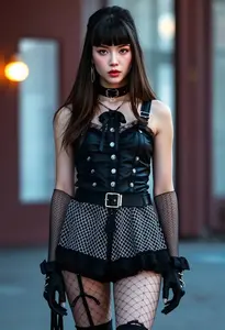 80s Goth Outfit