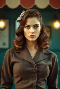 1940s American Woman Fashion