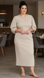 Plus Size Elegance Puff Sleeve Blouse