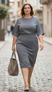 Tan Kaftan Style Dress For A Beach Occasion Plus Size Fashion