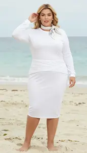 Empowered Plus Size Style Peplum Top Dress