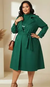 Flattering Plus Size Turtleneck Dress For Fall