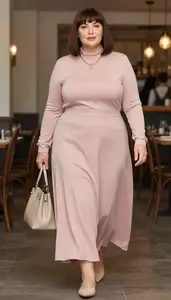 Full Length Maxi Skirt Plus Size Lifestyle Portrait