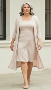 Plus Size Cotton A Line Dress For Summer Architectural Photo