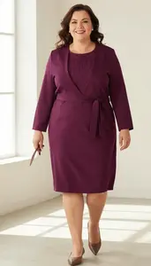 Plus Size Tunic Dress With Embroidery Studio Fashion