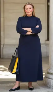 Radiant Plus Size Look Empire Waist Gown For A Formal Occasion