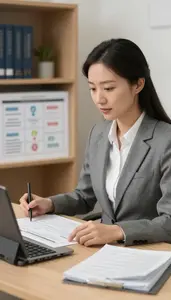 Associate Professor Managing Academic Records At In A Career Counseling Office