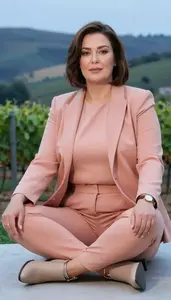 Body Positive Plus Size Tailored Blazer With Trousers For A Business Occasion